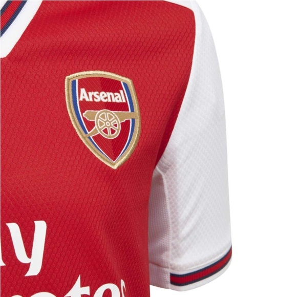 Adidas Arsenal FC Official 2020-2021 Kids Red and White Home Soccer Jersey sz S - Picture 11 of 14